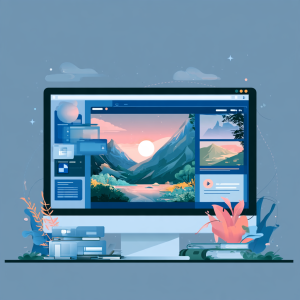 Creative web design agency artwork showing abstract digital graphics generated by AI for modern marketing blog archive card.